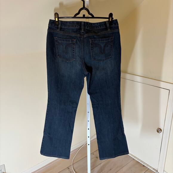 Loft EUC Women's Dark Wash Curvy Boot Cut Jeans Size 8 - Picture 4 of 7